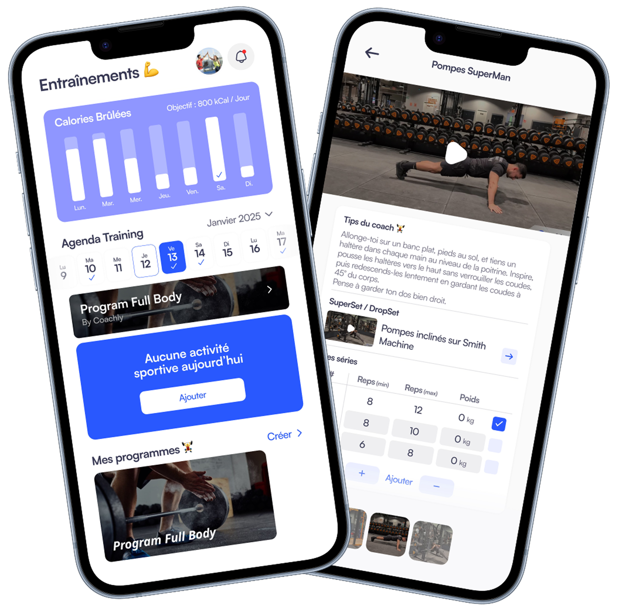 Coachly Client Mobile App Functionnality Image