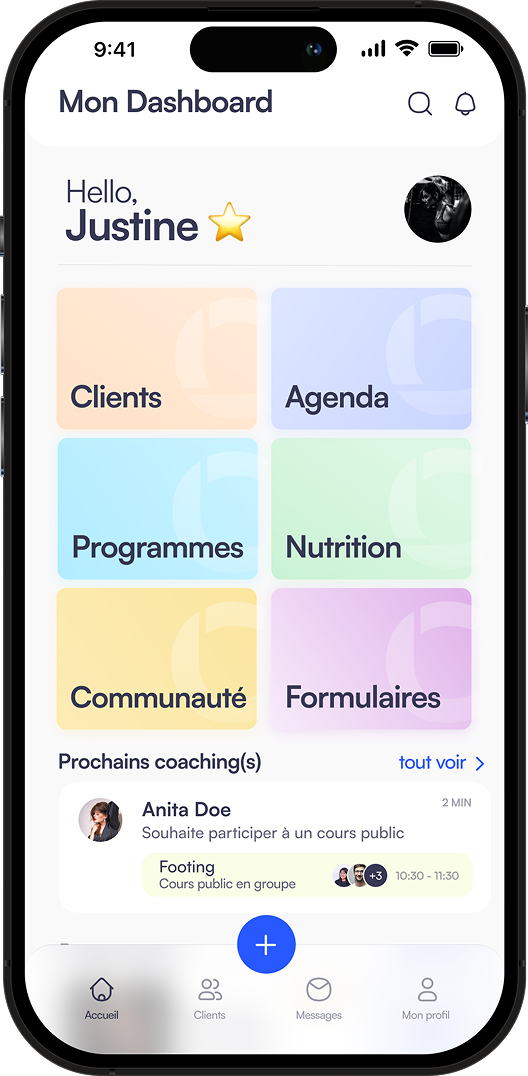 Coachly Mobile Application Dashboard