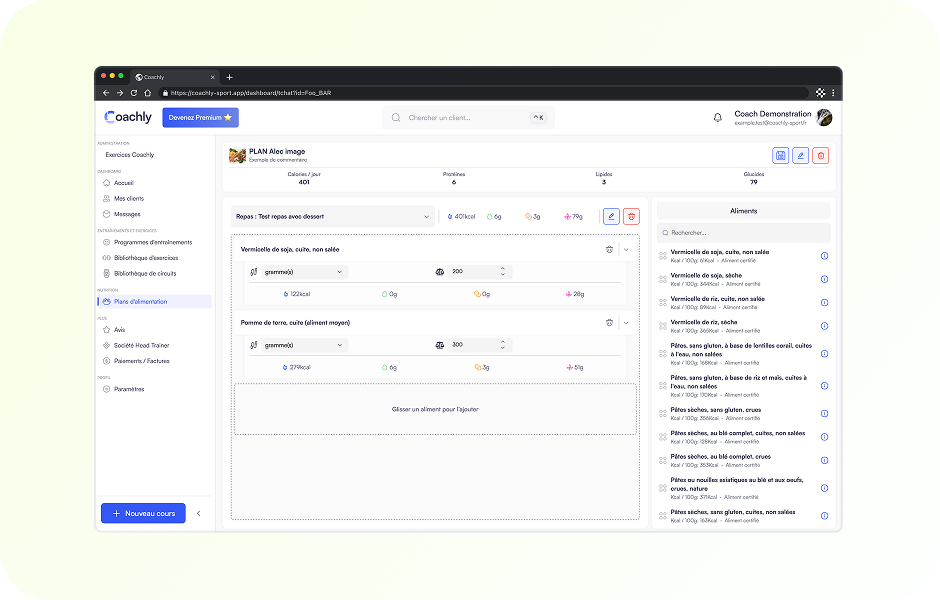 Create your own Nutrition Plan