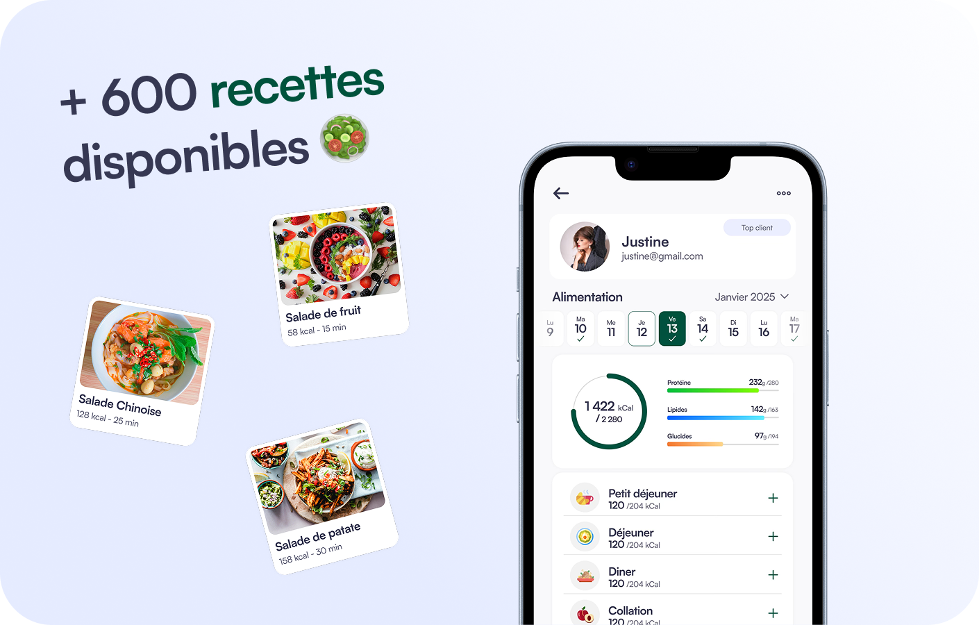 Nutrition functionnality exemple